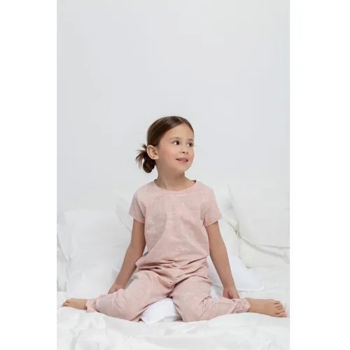 Пижама  crockid, размер 110, розовый