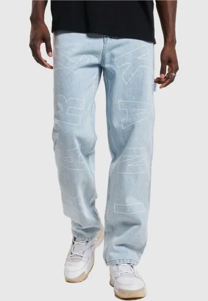 Джинсы Baggy Km233-049-1 Kk Og Baggy Workwear Logo Print Karl Kani, цвет bleached blue