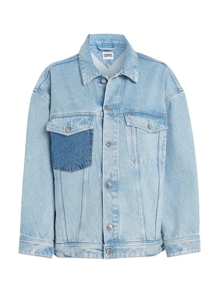 Межсезонная куртка Tommy Jeans, светло-синий