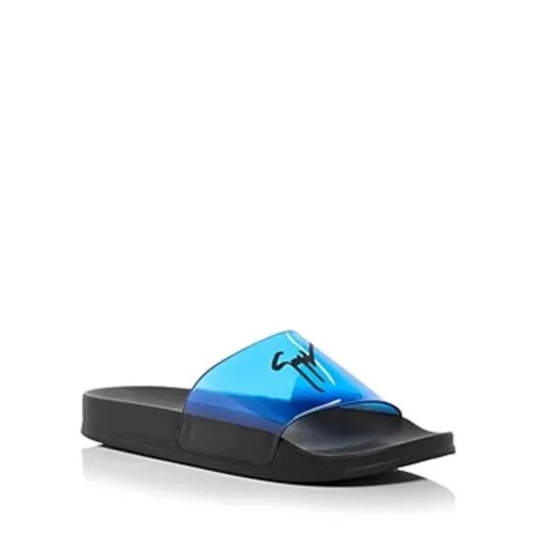 Мужские шлепанцы Giuseppe Zanotti с блестками Cina Nero 40 евро США 7