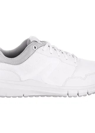 Кроссовки для активной ходьбы женские Protect 140 белые, размер: 38, цвет: Белый/Перламутровый Серый NEWFEEL Х Декатлон