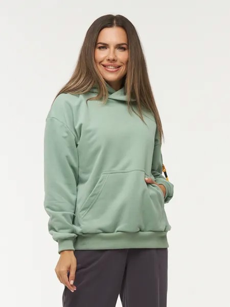 Худи женское BE YOU 7222-30010 зеленое 50-52 RU