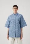 Блузка на пуговицах LAMPI UNIKKO TUNIC Marimekko, синий