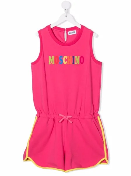 Moschino Kids комбинезон без рукавов с логотипом