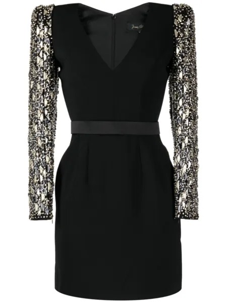 Платье мини Tabitha с кристаллами Jenny Packham, черный