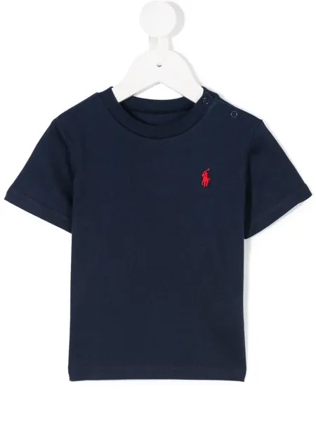 Ralph Lauren Kids футболка с вышитым логотипом