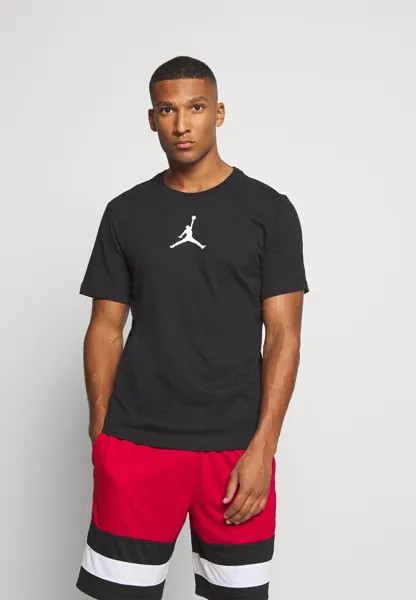 Спортивная футболка JUMPMAN CREW Jordan, черный/белый