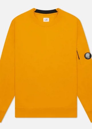 Мужская толстовка C.P. Company Diagonal Raised Fleece Crew Neck, цвет оранжевый, размер XL