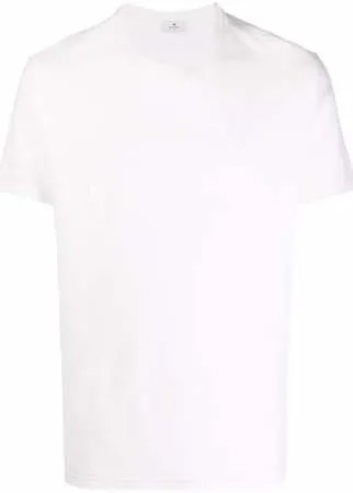 ETRO футболка с вышитым логотипом