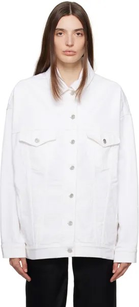 Белая джинсовая куртка оверсайз от Givenchy