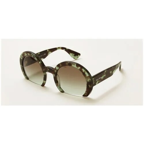 Ресейл очки Miu Miu, Sunglasses, Зеленый, Отличное