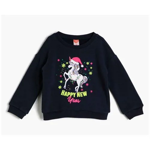 Свитшот KOTON BABYGIRL, 0KMG17144AK, цвет: NAVY, размер: 9-12