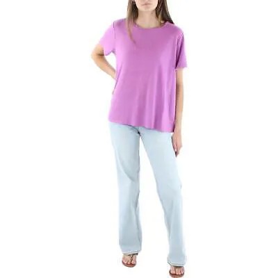 Женская льняная футболка с круглым вырезом Eileen Fisher BHFO 9413