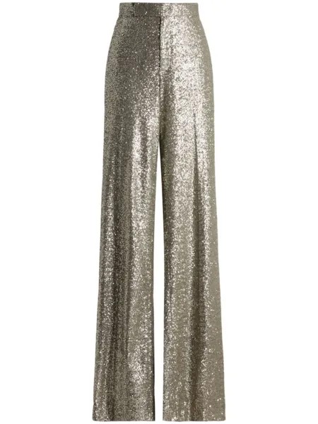 Ralph Lauren Collection брюки Welles с пайетками, металлик