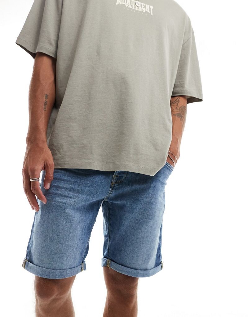 Jack & Jones – синие джинсовые шорты