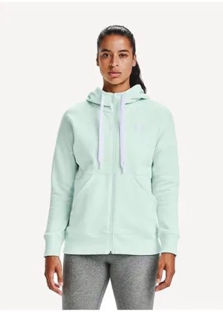 Толстовка Under Armour Rival Fleece Full Zip Hoodie размер SM, seaglass blue