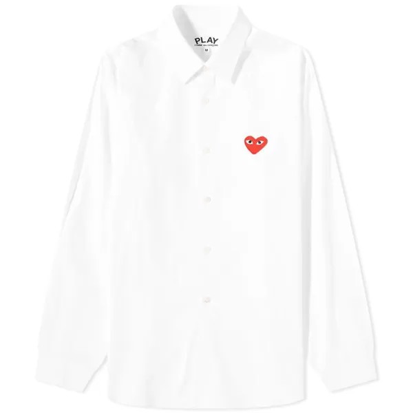 Рубашка Comme des Garçons Play Red Heart Basic Shirt