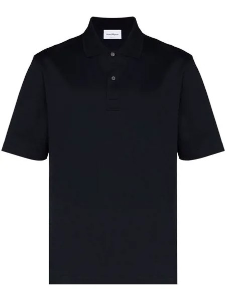 Salvatore Ferragamo рубашка поло с вышитым логотипом