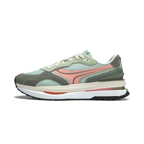 Кроссовки LINING Lifestyle Shoes Men Low-top Snail Green/light Moss Blue/bean Paste Green, зеленый