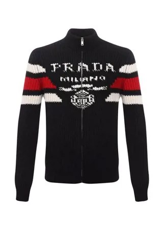 Кашемировый кардиган Prada Linea Rossa
