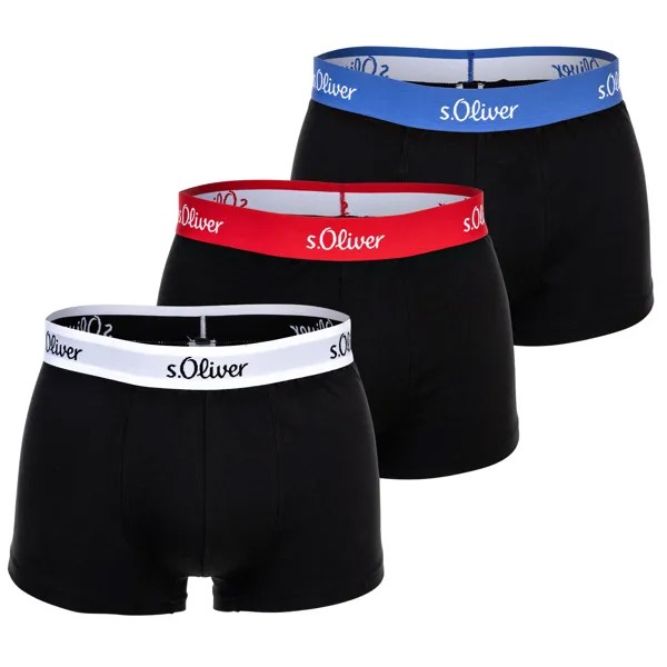 Боксеры S Oliver Boxershort 3 шт, цвет Schwarz Kontrast