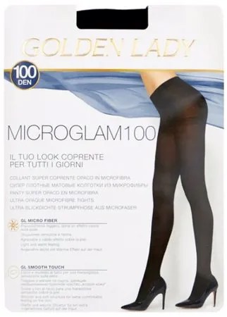 Колготки Golden Lady Microglam 100 den, размер 2-S, nero (черный)
