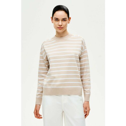 Джемпер Baon, размер 50, , dark beige striped