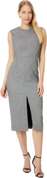 Платье Ted Baker Yutakad Tailored Midi Dress With Front Split, черный