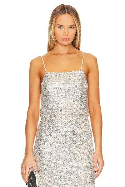 Майка Enza Costa Sequin Cami, цвет Nude & Silver