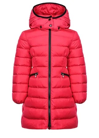 Пальто-пуховик цвета фуксии Moncler