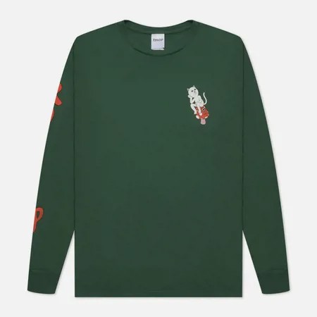 Мужской лонгслив RIPNDIP Solar Dream, цвет оливковый, размер XL