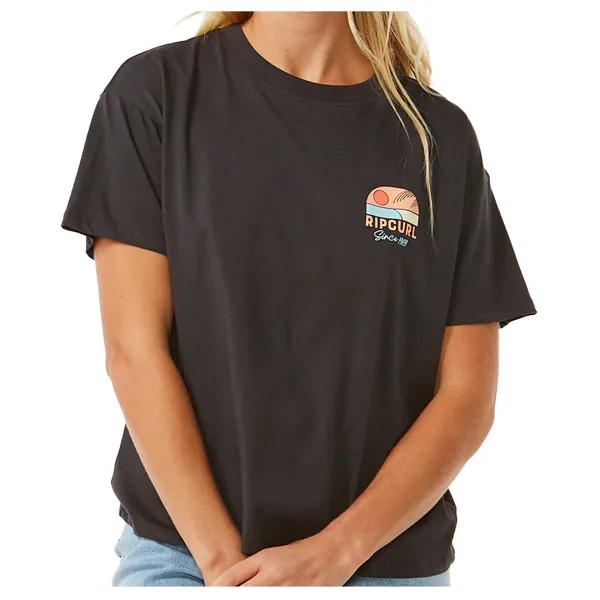 Футболка Rip Curl Women's Line Up Relaxed Tee, цвет Washed Black
