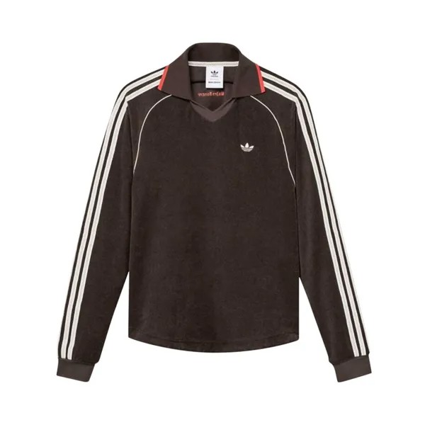 Рубашка Adidas adidas x Wales Bonner Long Sleeve Towel 'Brown', коричневый