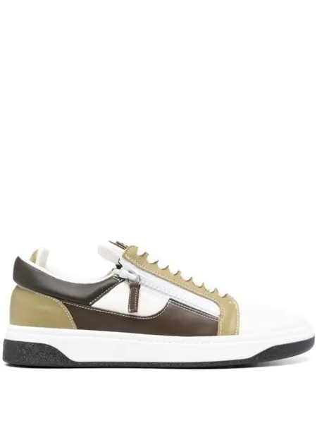 Giuseppe Zanotti кроссовки Gz94 с нашивкой-логотипом, коричневый