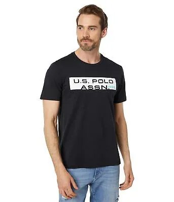 Мужские рубашки и топы ПОЛО США ASSN. Прямоугольная футболка с короткими рукавами и графическим рисунком