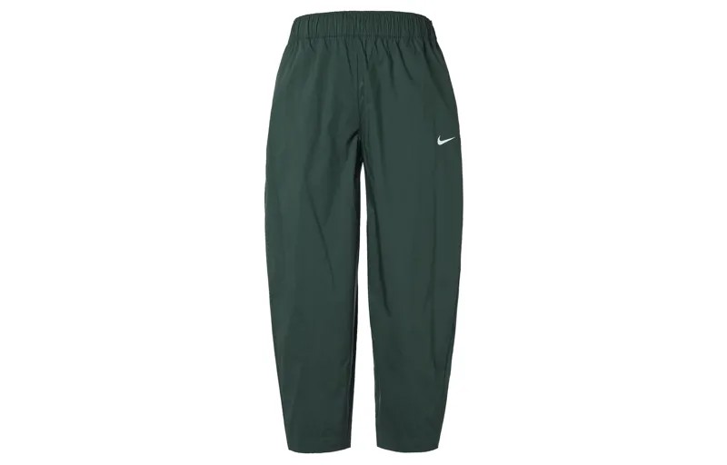 Трикотажные спортивные штаны женские зеленые Nike