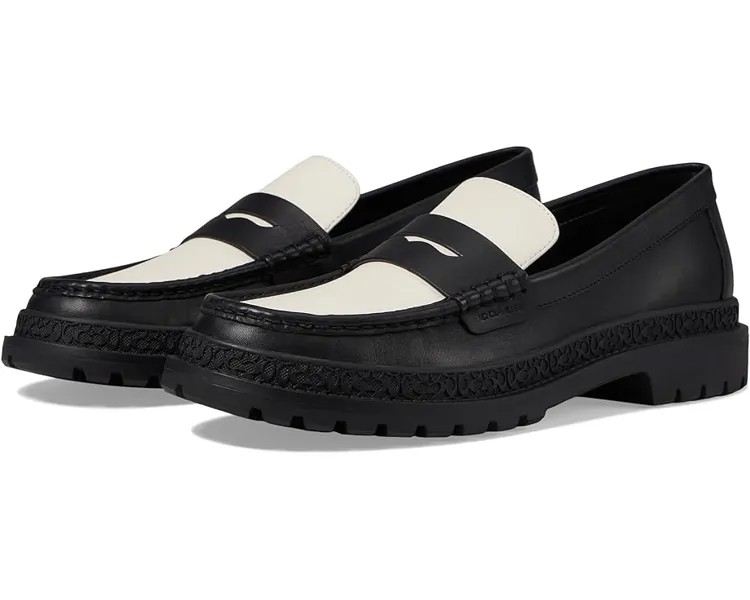 Лоферы COACH Cooper Loafer, цвет Black /Chalk