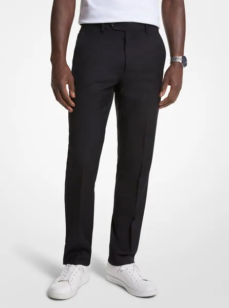 Брюки Michael Kors Modern-Fit Wool Blend Suit, черный