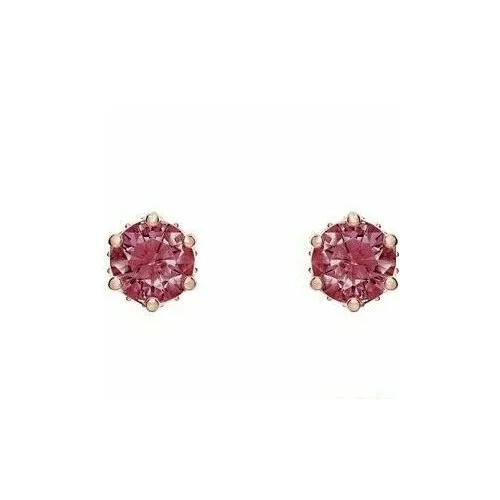 Серьги SWAROVSKI, кристаллы Swarovski, золотистый/красный