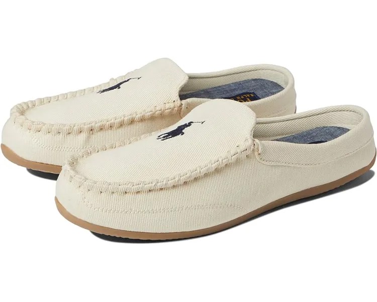 Домашняя обувь Polo Ralph Lauren Dallington Twill Mule Slipper, кремовый