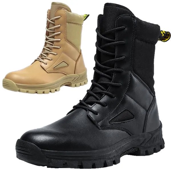 Новые походные ботинки Holfredterse для улицы для мужчин кожаные высокие ботинки зимние военные армейские боевые водонепроницаемые байкерские ботинки для альпинизма