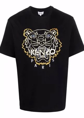 Kenzo футболка с вышивкой Tiger