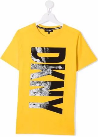 Dkny Kids футболка из органического хлопка с логотипом