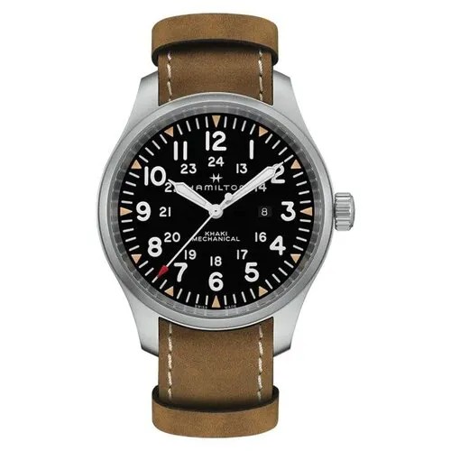 Наручные часы Hamilton Часы Hamilton Khaki Field Mechanical H69819530, коричневый