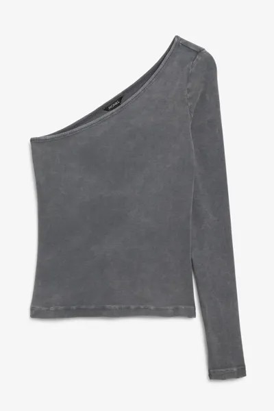 Лонгслив женский Monki 1194675001 серый XS (доставка из-за рубежа)