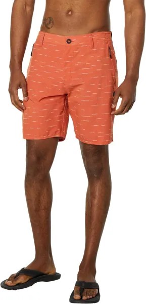 Гибридные шорты Boardwalk Global Entry 18 дюймов Rip Curl, цвет Dusty Mushroom
