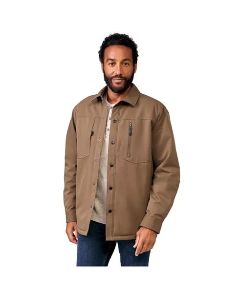 Мужская холщовая рабочая куртка-рубашка Brawny Free Country, коричневый