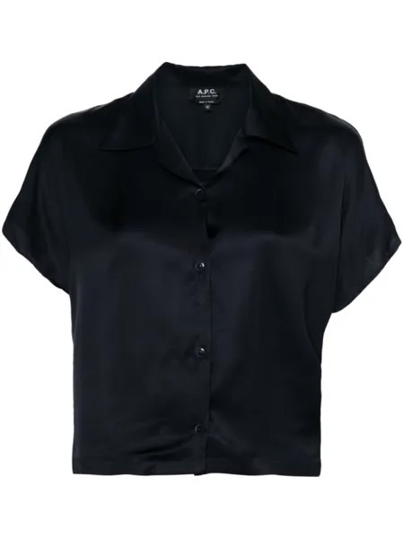 A.P.C. рубашка Miley с короткими рукавами, синий