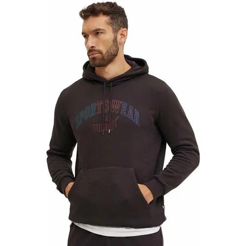 Худи PUMA ESS+ LOGO LAB Gradient Hoodie Fleece, размер L, , чёрный