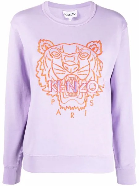 Kenzo толстовка с вышивкой Tiger